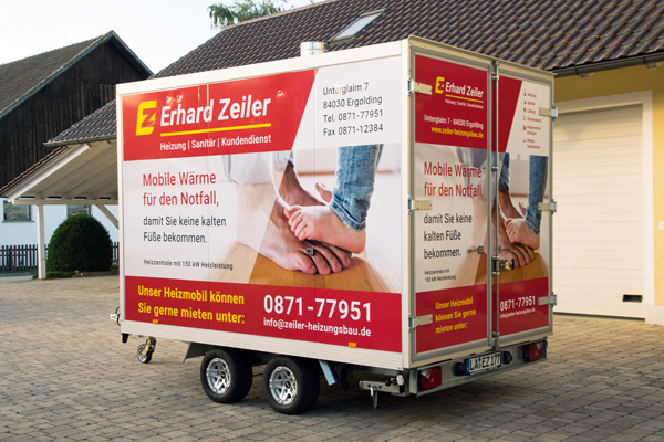 Mobile Heizanlage